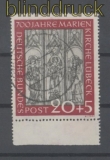 Bund Mi #  140 I gestempelt Plattenfehler Marienkirche Lbeck (43415)