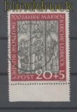 Bund Mi #  140 I gestempelt Plattenfehler Marienkirche Lbeck (43415)