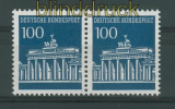 Bund Mi #  510 postfrisch 100 Pfg. Brandenburger Tor waagerechtes Paar (26647)