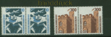 Bund Mi # 1347/48 postfrisch Sehenswrdigkeiten waagerechte Paare (34146)