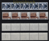 Bund Mi # 1347/48 R I postfrisch Sehenswrdigkeiten 5er-Streifen (32471)