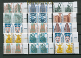 Bund Mi # 1339 bis 2009 postfrisch Sehenswrdigkeiten waagerechte Paare (26666)