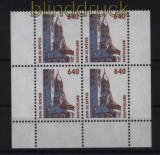 Bund Mi # 1811 postfrisch Sehensw�rdigkeiten 4er-Block (32497)