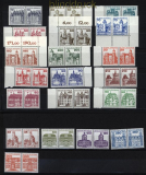 Bund Mi #  913/1143 postfrisch Burgen & Schlsser komplett waagerechte Paare (28164)