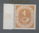 Bund Mi #  124 mit DZ 2 Druckerzeichen postfrisch (42665)