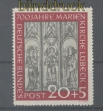 Bund Mi #  140 postfrisch 20 Pfg. Marienkirche (42660)