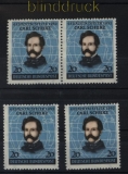 Bund Mi #  155 4 x postfrisch Carl Schurz (33450)