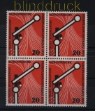 Bund Mi #  219 postfrischer 4er-Block Fahrplankonferenz (33458)