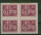 Bund Mi #  216 postfrischer 4er-Block Schlacht auf dem Lechfeld (21247)