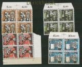 Bund Mi # 270/73 postfrische 4er-Blcke Wohlfahrt 1957 (25857)