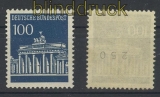 Bund Mi #  510 R postfrisch 100 Pfg. Brandenburg mit Nummer (23526)