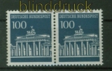 Bund Mi #  510 postfrisch 100 Pfg. Brandenburger Tor waagerechtes Paar (41552)