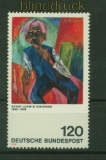 Bund Mi #  823 I postfrisch Kirchner mit Plattenfehler verkrztes T (41128)