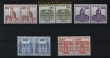 Bund Mi # 1139/43 postfrisch Burgen & Schlsser waagerechte Paare (28176)