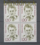 Bund Mi # 1338 postfrischer 120 Pfg. Frauen im 4er-Block (42811)