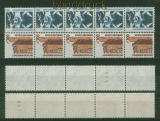 Bund Mi # 1347/48 R I postfrisch Sehenswrdigkeiten 5er-Streifen (40518)