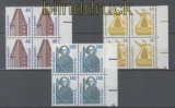 Bund Mi # 1379/81 postfrisch Sehenswrdigkeiten 4er-Blcke (42816)