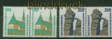 Bund Mi # 1406/07 postfrisch Sehenswrdigkeiten waagerechte Paare (40524)