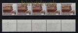 Bund Mi # 1348 R postfrisch Sehensrdikeiten 5er-Streifen (32469)
