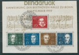 Bund Mi # Block  2 Sonderstempel Beethovenblock (25101)