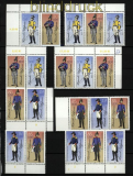 DDR Zusammendrucke Mi # 2997/3000 postfrisch WZd 656 - SZd 313 Postuniformen (29570)