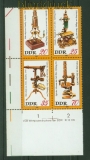 DDR Mi # 2534/37 DV postfrisch Carl-Zeiss-Stiftung Druckvermerk (34705)