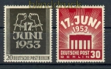 Berlin Mi # 110/11 postfrisch Volksaufstand 17. Juni (17497)