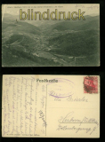 BELCHEN sw-AK Blick in das kleine Wiesental und die Alpen 1919 (d0010)