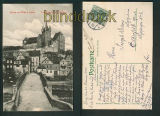 Gruss aus Diez a. Lahn sw-AK Lahnbrcke mit Schloss 1908 (d5351)