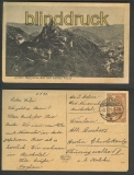 Ahrtal sw-AK Burgruine und weies Kreuz 1922 (d4284)