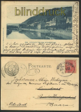 Ems sw-AK Kurhaus von der Bogenbrcke Bahnpost 1900 (d4283)