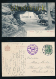 Schsische Schweiz sw-AK Kuhstall Schandau 1907 (d7259)