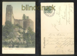 SCHLOSS STOLPEN farb-AK Siebenspitzenturm Bahnpost 1913 (d6869)