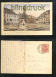 ANNABERG farb-AK Barbara Uttmann-Denkmal 1919 (d6876)