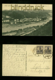 SCHANDAU sw-AK mit Bahnhof und Schrammsteinen 1920 (d6161)