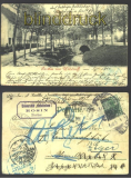 Wilsdruff sw-AK Allee mit Brcke 1901 (d2350)
