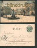 Bremen farb-AK Marktplatz Gruss aus 1899 (d4872)