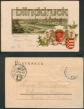 Bremen farb-Prge-AK Die Weser mit Wappen 1916 (d4875)
