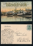 FLENSBURG farb-AK Innenhafen 1908 (d7291)