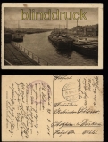 Bremen sw-AK Binnenschiffe im Hafen Feldpost 1916 (d5614)