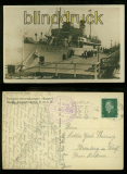 Turbinenschnelldampfer Kaiser sw-AK Helgoland 1930 Schiffspost (d5991)