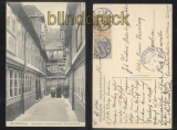 HAMBURG sw-AK Alt-Hamburg Hof Kramer Amtswohungen Kraienkamp 10 1905 (d0103)