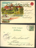 Hamburg farb-AK Gartenbauausstellung 1897 SSt.  (d3857)