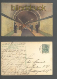HAMBURG farb-AK Elbtunnel 1913 (d6840)
