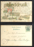 HAMBURG farb-AK Gruss aus ...... sechs Ansichten 1904 (d6841)