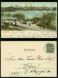 HAMBURG farb-AK Partie an der Alster 1900 (d6476)