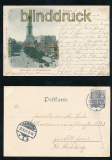HAMBURG farb-AK Schaarmarkt und Michaeliskirche 1901 (d7142)