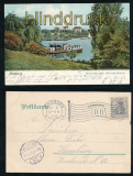 HAMBURG farb-AK Partie an der Alster Blick nach Bellevue 1906 (d7122)