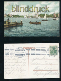 HAMBURG farb-AK Uhlenhorster Fhrhaus 1909 (d7123)