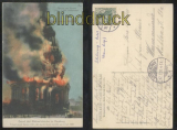HAMBURG farb-AK Brand der Michaeliskirche in Hamburg 3. Juli 1906 (d7342)